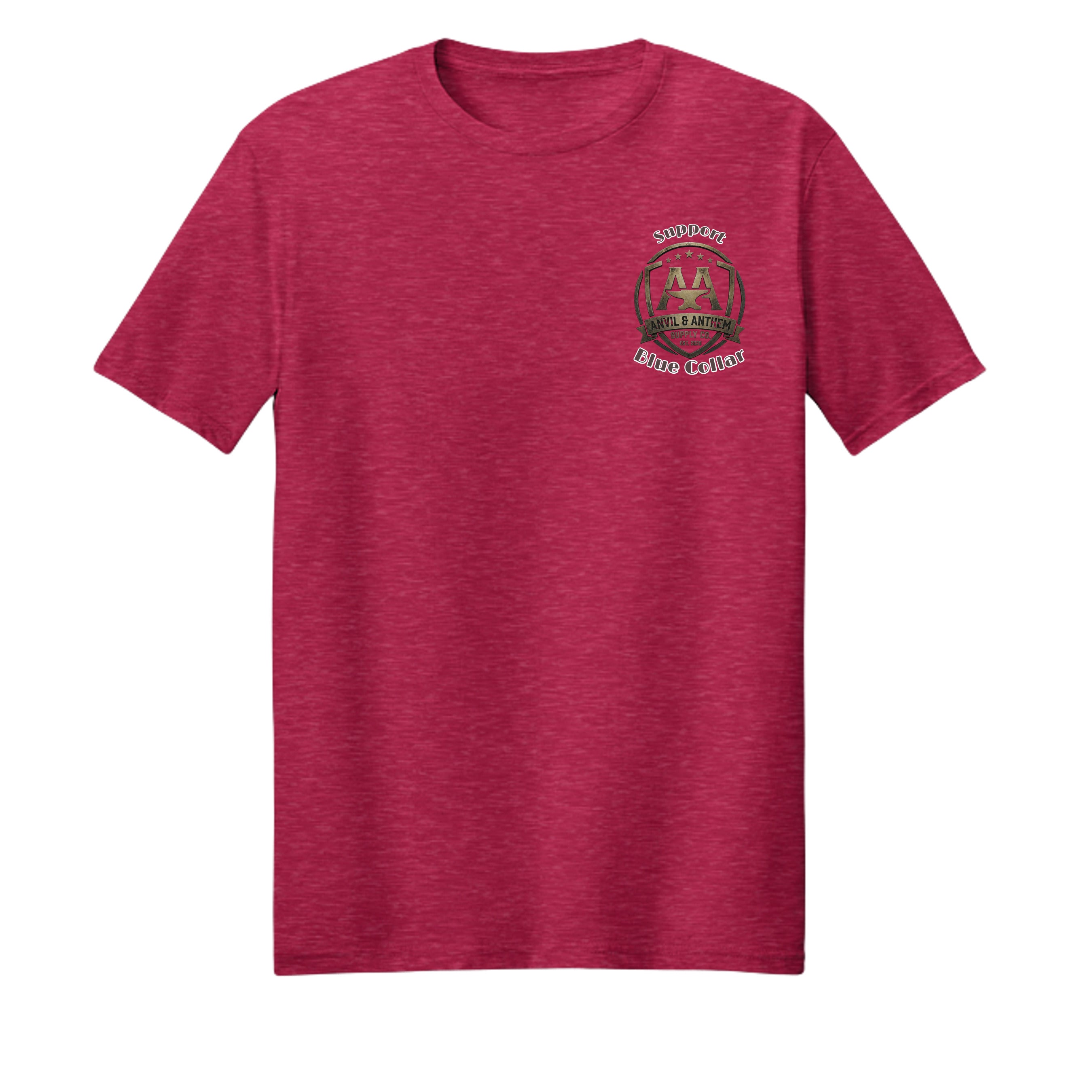Blue Collar Trades "Backbone of the Nation" T-Shirt | American Tradesman Pride Tee Anvil and Anthem }