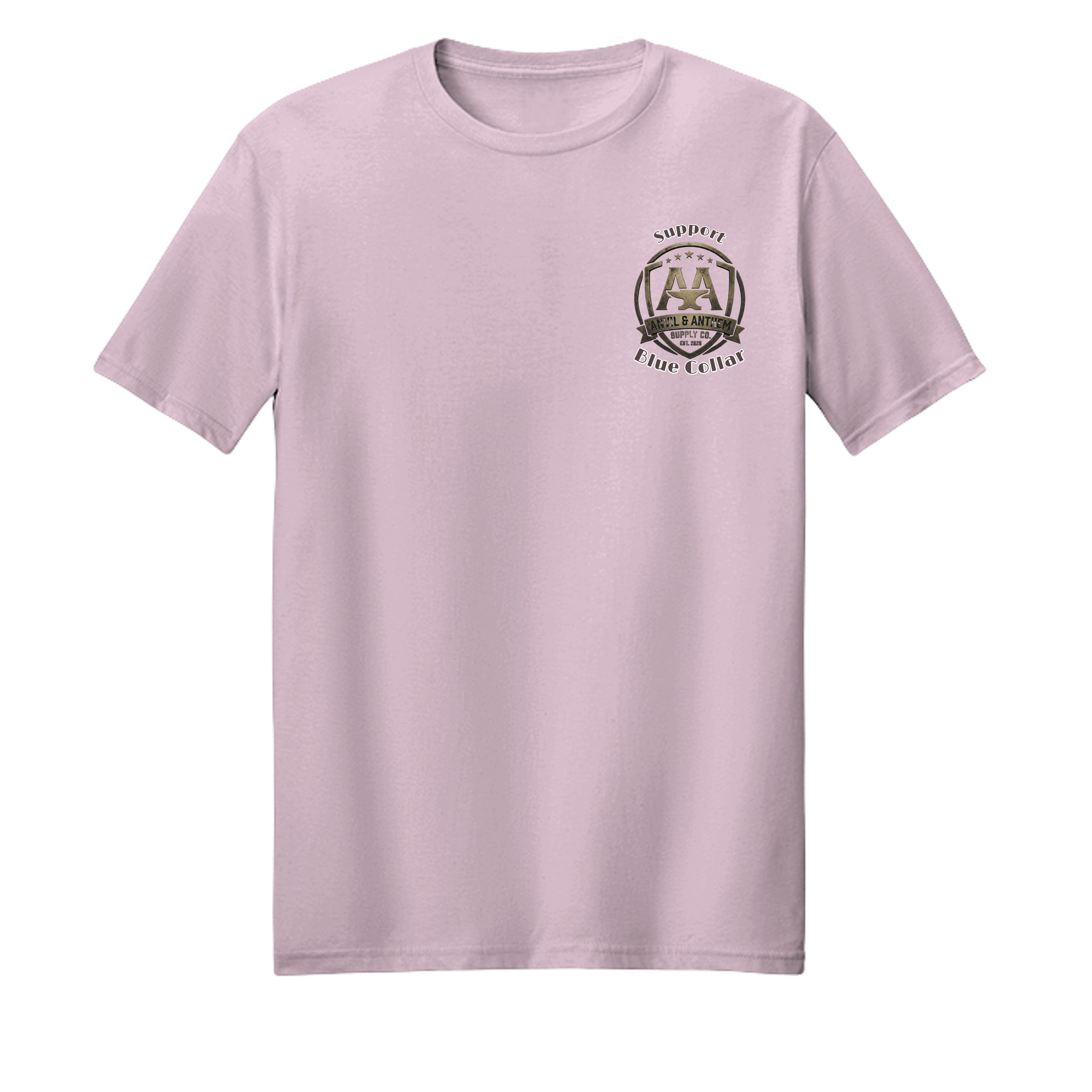 Blue Collar Trades "Backbone of the Nation" T-Shirt | American Tradesman Pride Tee Anvil and Anthem }