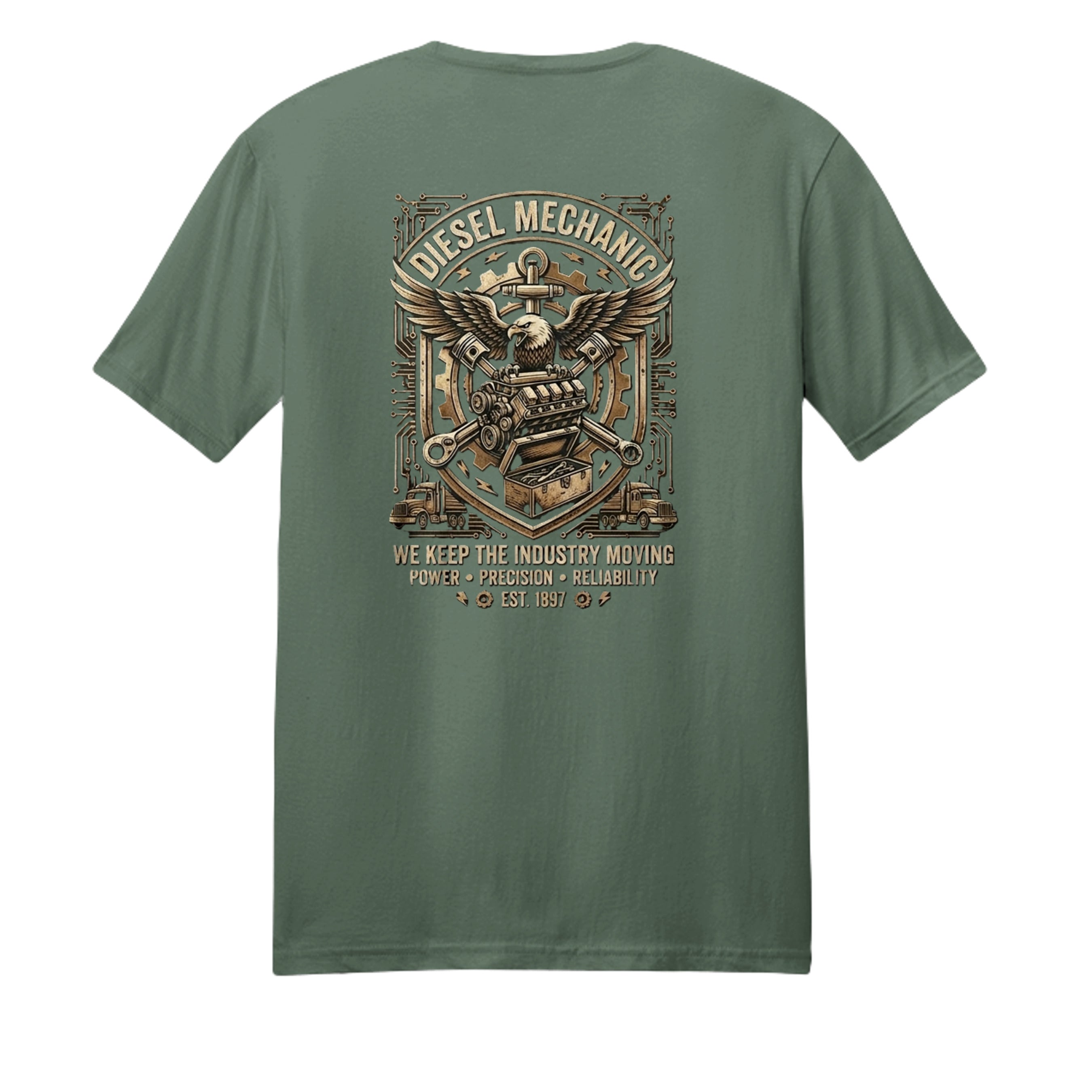 Military Green - 3000 - BACK