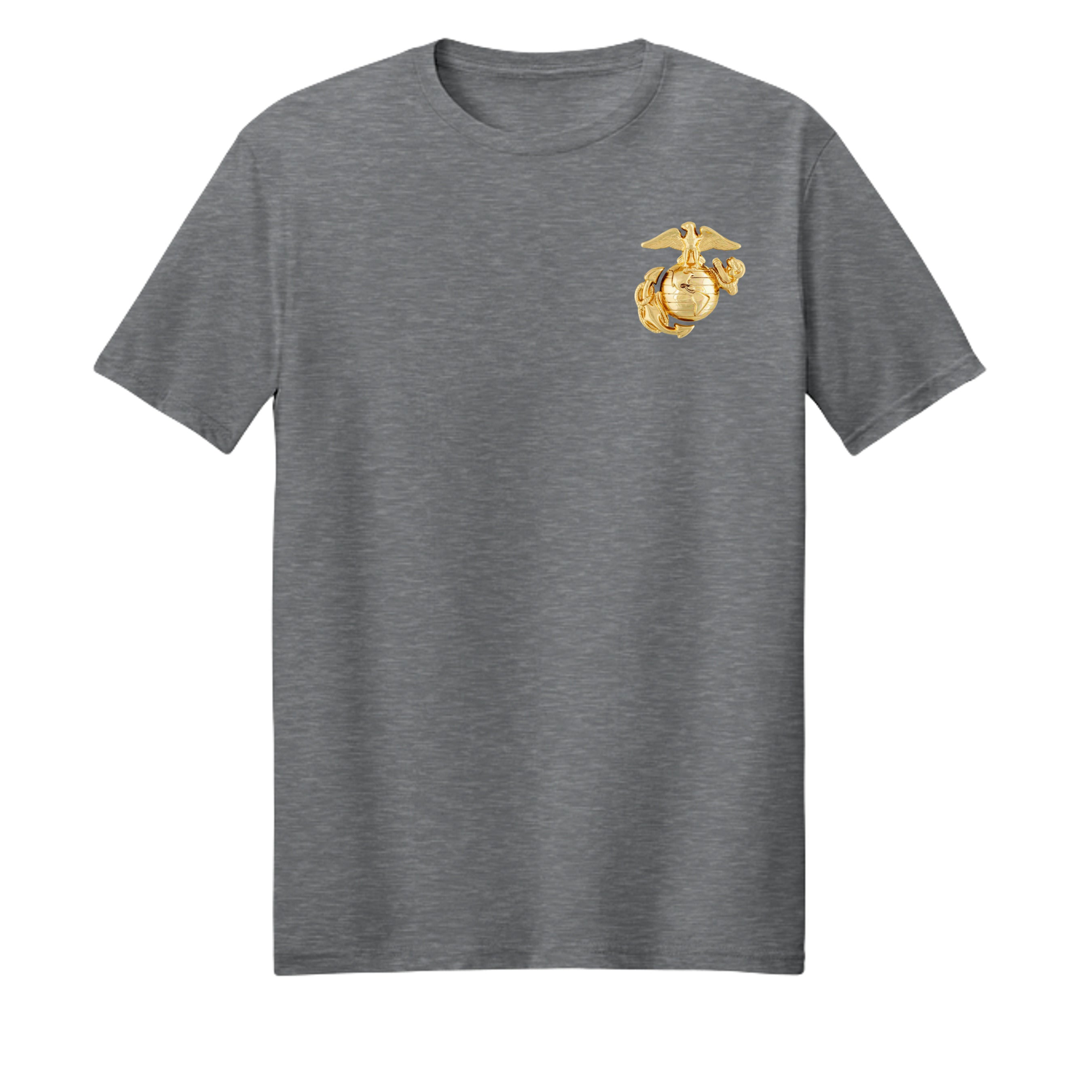 USMC Bulldog "The Few, The Proud" T-Shirt | Marine Corps Patriotic Tee Anvil and Anthem }