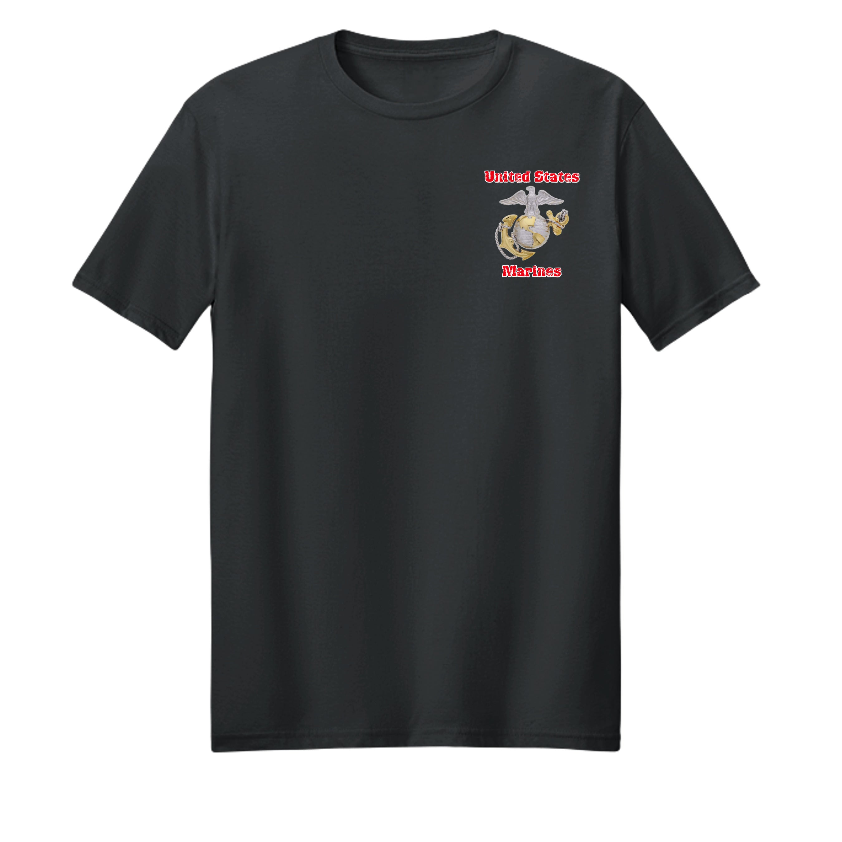 USMC Bulldog “The Few. The Proud.” T-Shirt | Marine Corps Patriotic Tee Anvil and Anthem }