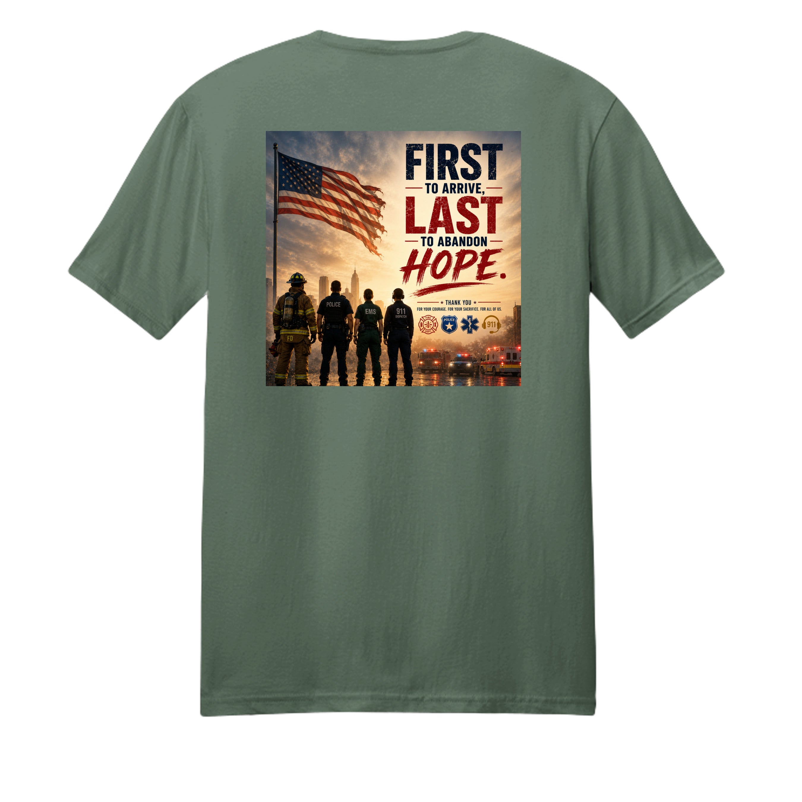 Military Green - 3000 - BACK