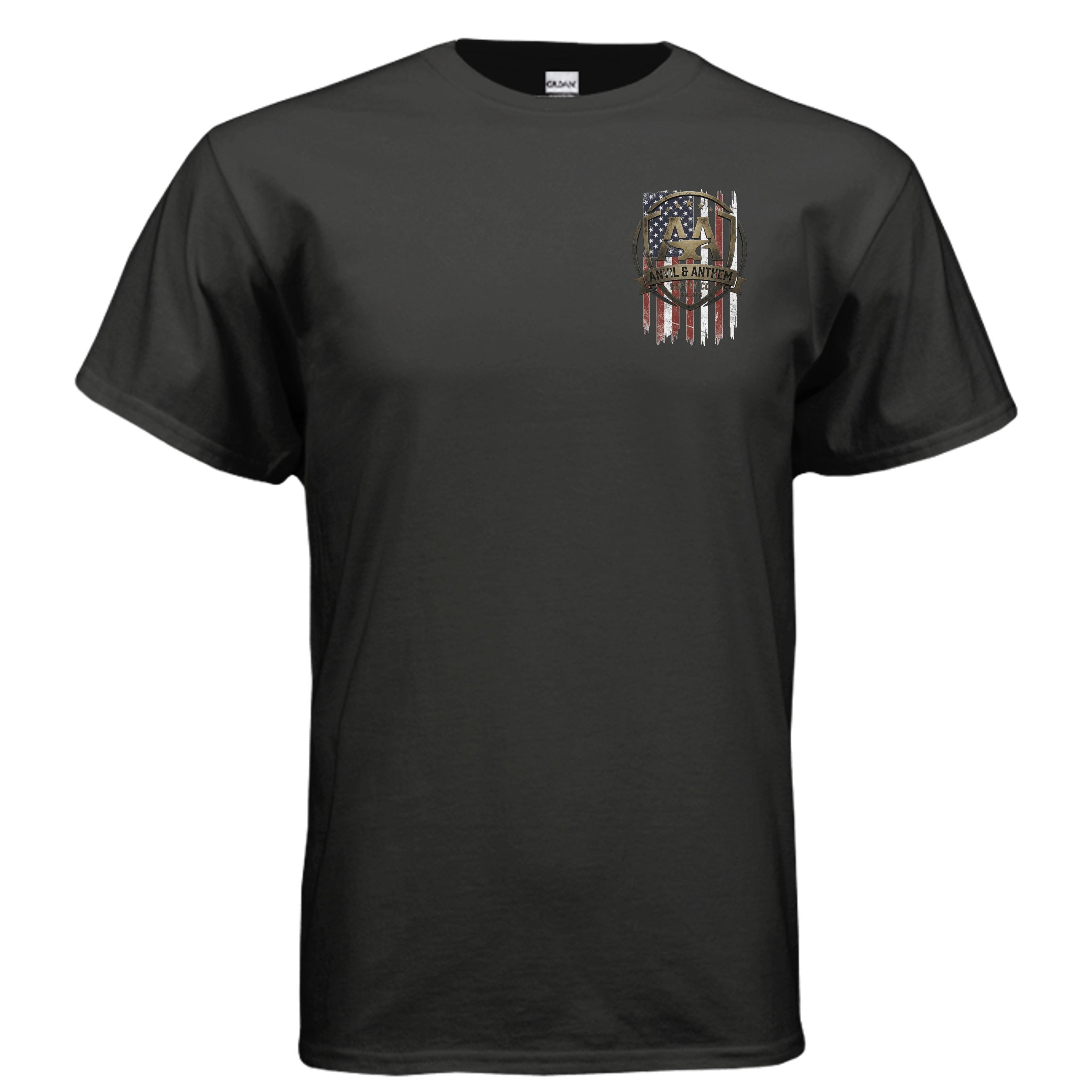 Freedom Secured 1776 Tactical Patriot T-Shirt | American Flag & Special Operations Tribute Tee Anvil and Anthem }