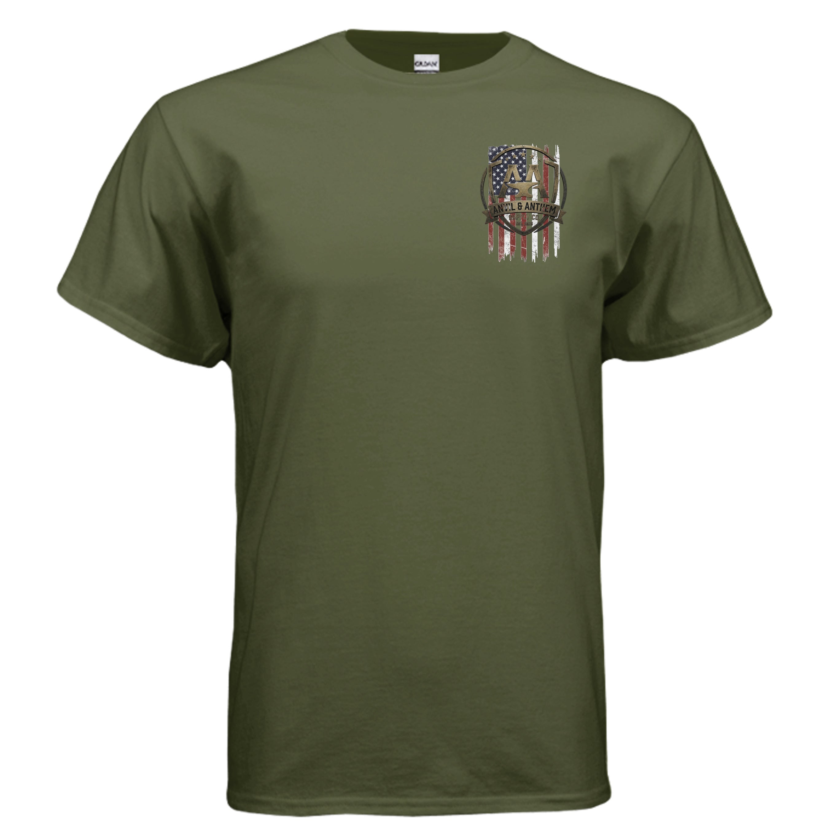 Freedom Secured 1776 Tactical Patriot T-Shirt | American Flag & Special Operations Tribute Tee Anvil and Anthem }