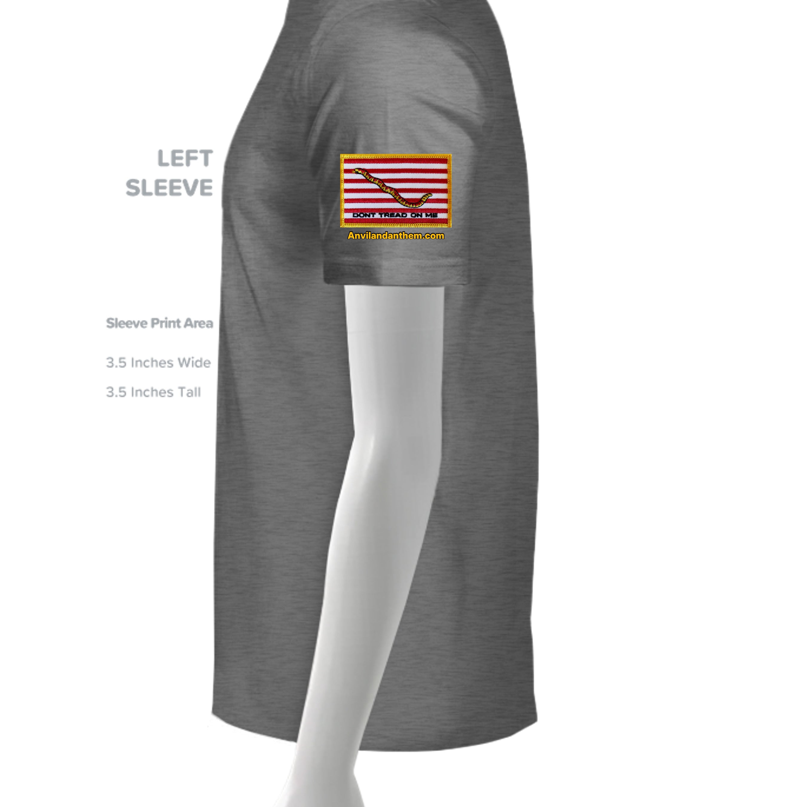 GRAPHITE HEATHER - G500 - SLEEVE_LEFT